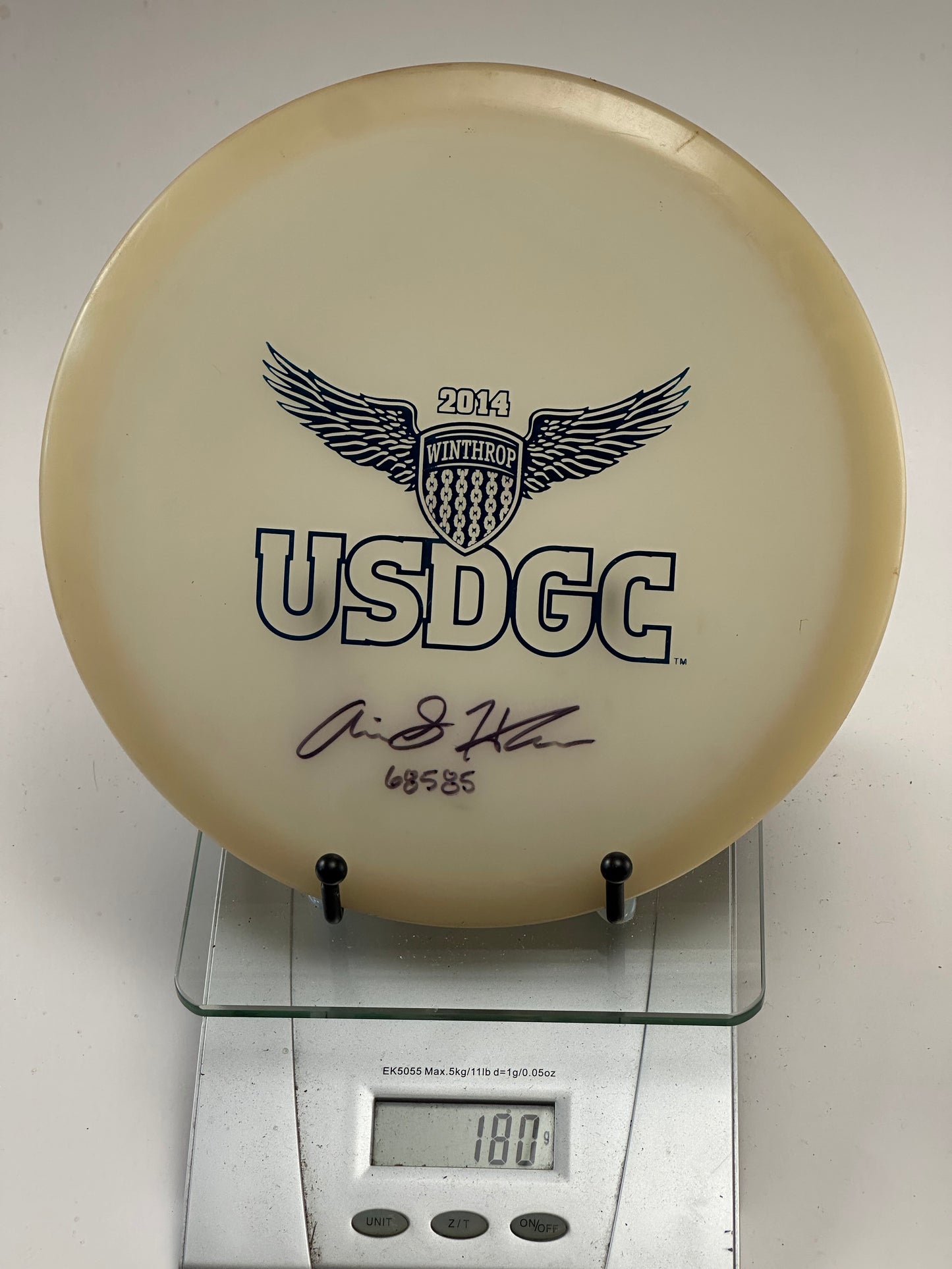 Innova Champion Roc3 2014 USDGC Winthrop Winged Shield Stamp (Inked)
