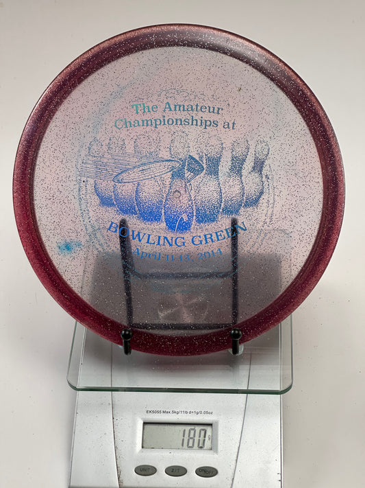 Innova Metal Flake Champion Roc3 Clear/Red Rim – 2014 Bowling Green Stamp