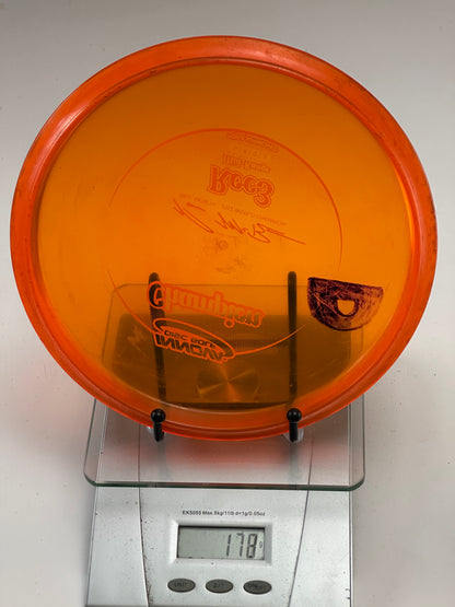 Innova Champion Roc3 Midrange – Transparent Orange – McBeth 2012 Stamp, Ink