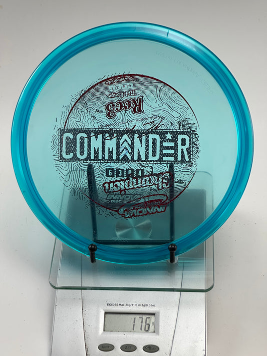 Innova Champion Roc3 Transparent Teal/Blue Commander Stamp