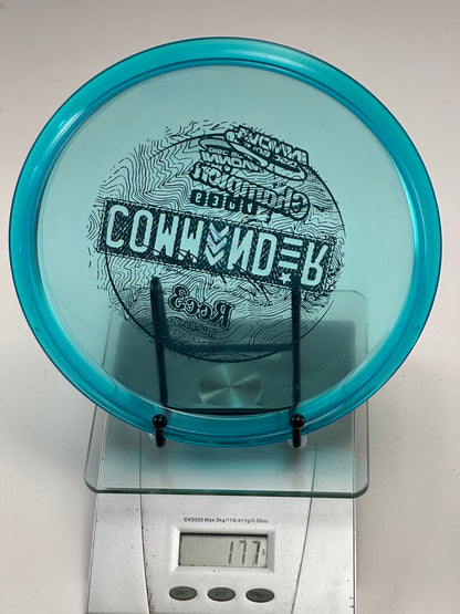 Innova Champion Roc3 Transparent Teal/Blue Commander Stamp