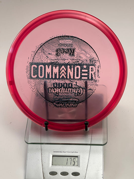 Innova Champion Roc3 Transparent Red w/ Black Commander Stamp (No Ink)
