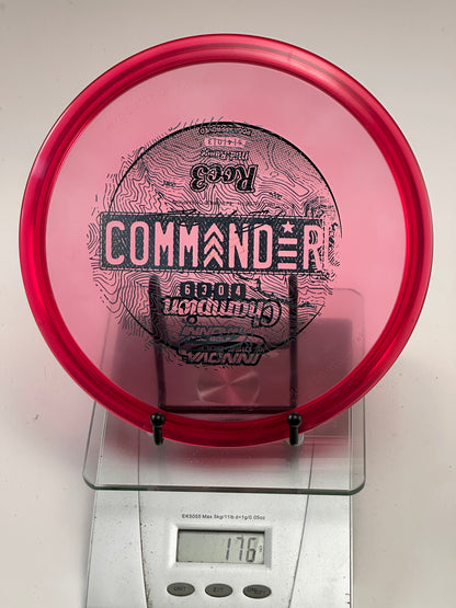 Innova Champion Roc3 Transparent Red w/ Black Commander Stamp (176g)