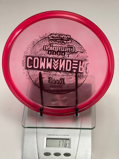 Innova Champion Roc3 Transparent Red w/ Black Commander Stamp (176g)
