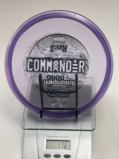 Innova Roc3 Champion Midrange – Transparent Purple, Commander Stamp