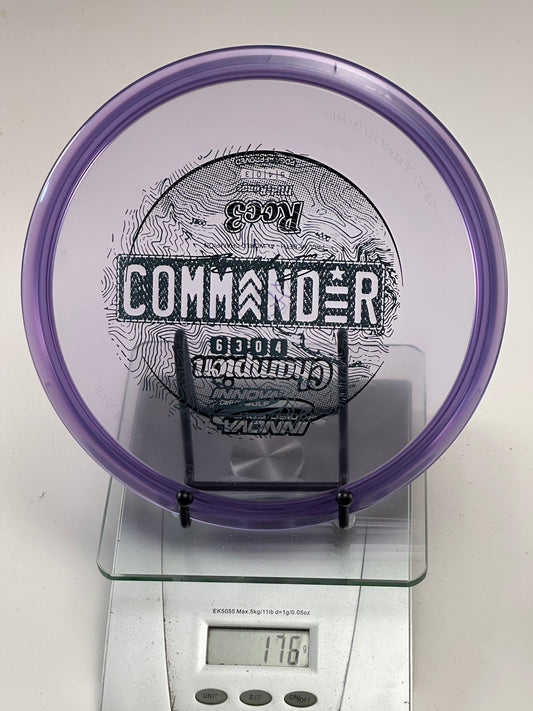 Innova Roc3 Champion Midrange – Transparent Purple, Commander Stamp