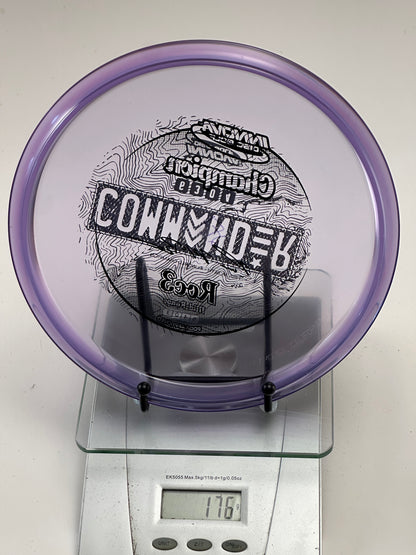 Innova Roc3 Champion Midrange – Transparent Purple, Commander Stamp