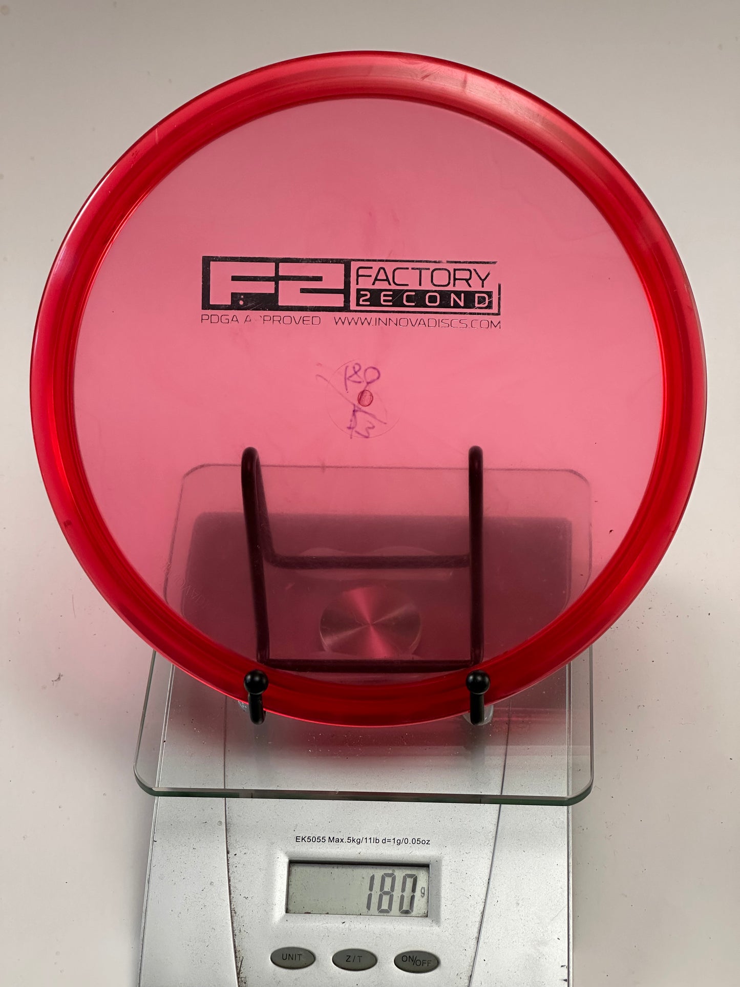 Innova Champion Roc3 F2 Factory Second, Transparent Red (180g) - Ink