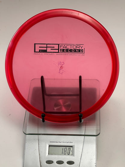 Innova Champion Roc3 F2 Factory Second, Transparent Red (180g) - Ink