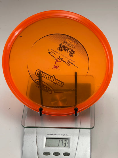 Innova Champion Roc3 Midrange (Paul McBeth 2x Stamp) Transparent Orange, Ink