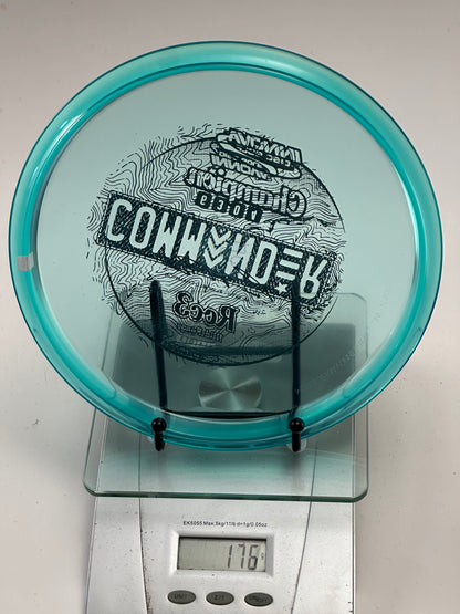 Innova Champion Roc3 – Transparent Teal – Commander Stamp (No Ink)