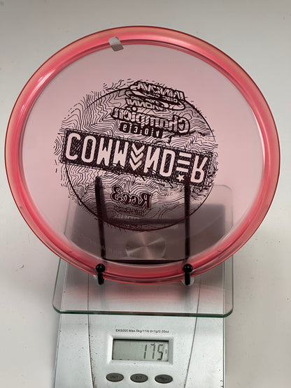 Innova Roc3 Champion Transparent Red Midrange – Commander Stamp (No Ink)