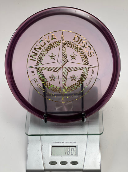 Innova Roc3 Champion Transparent Purple Compass Stamp