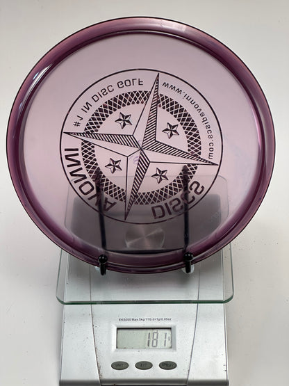 Innova Roc3 Champion Transparent Purple Compass Stamp
