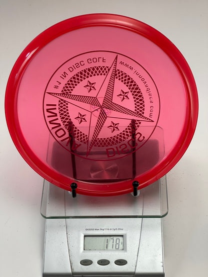 Innova Roc3 Champion Transparent Red Midrange (Compass Stamp) 178g