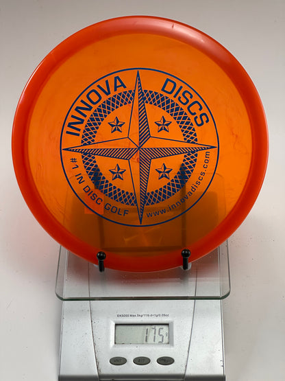 Innova Roc3 Champion Midrange – Transparent Orange, Compass Stamp, No Ink