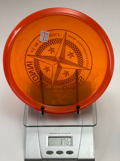 Innova Roc3 Champion Midrange – Transparent Orange, Compass Stamp, No Ink