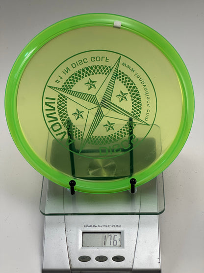 Innova Champion Roc3 176g Transparent Yellow/Green Rim – Compass Stamp