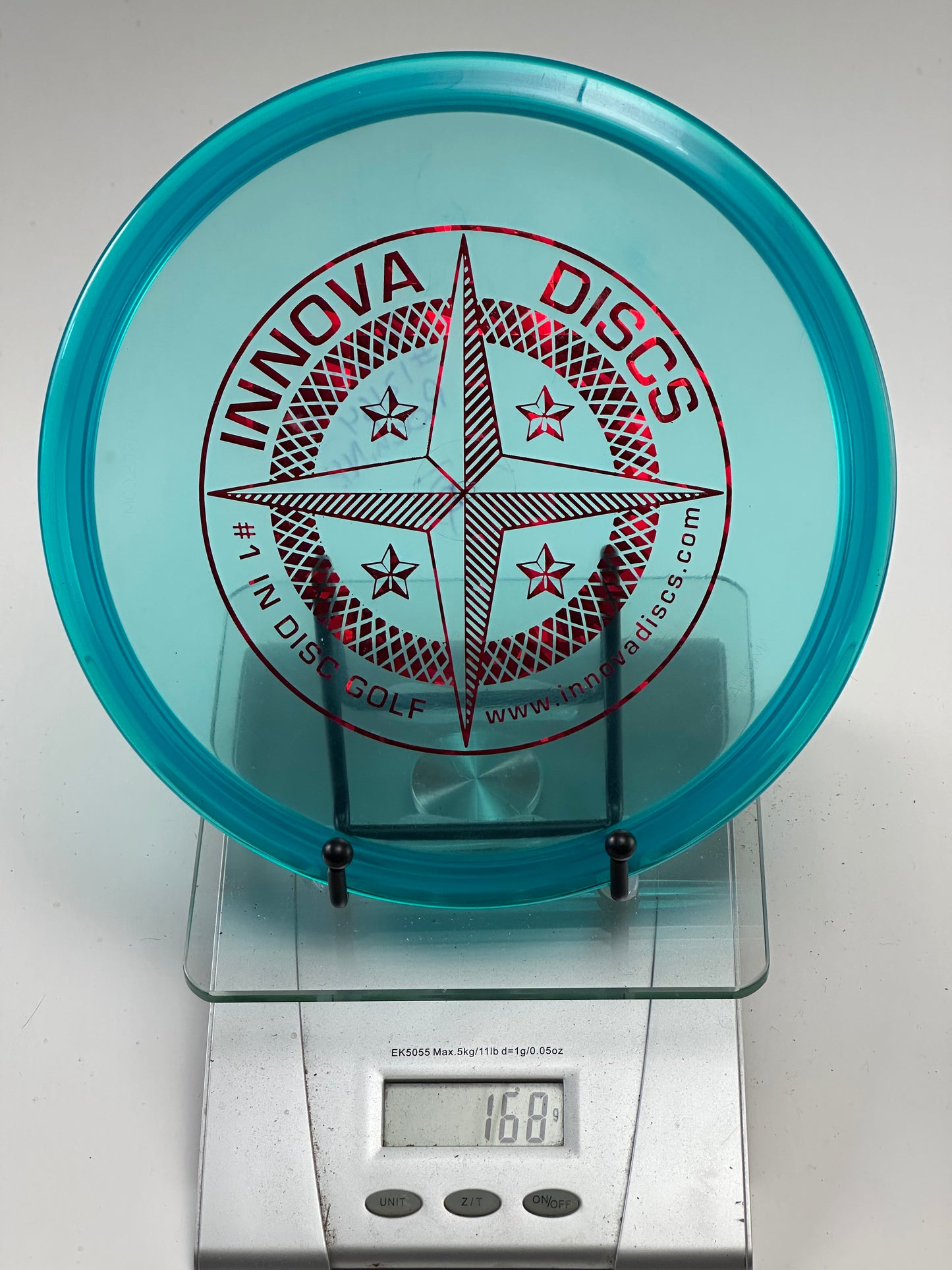 Innova Roc3 Champion Midrange – Transparent Teal Compass Stamp (168g)