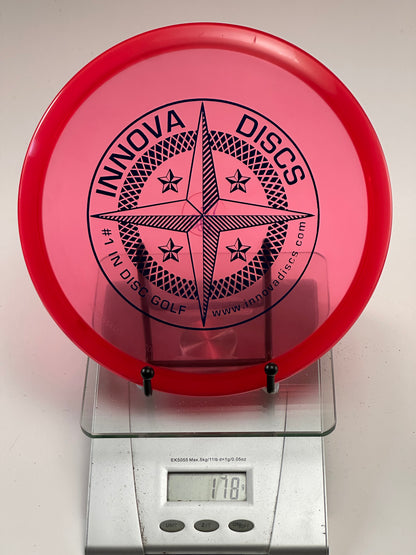 Innova Roc3 Champion Transparent Red Midrange (Compass Stamp) 178g
