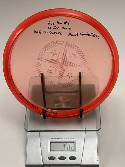 Innova Champion Roc3 Transparent Red Compass Stamp, Signed & Inked (176g)