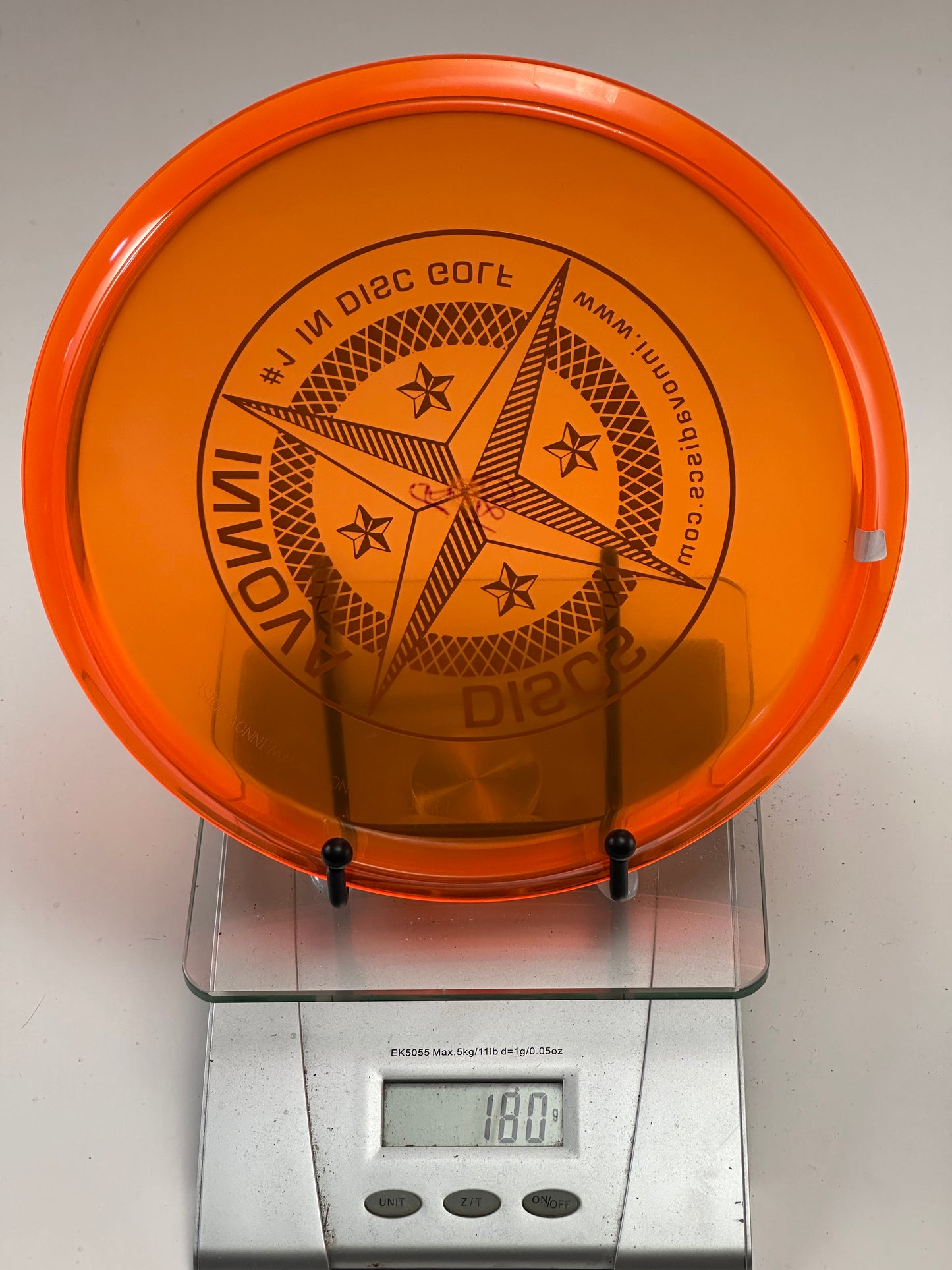 Innova Roc3 Champion Midrange – Transparent Orange, Compass Stamp