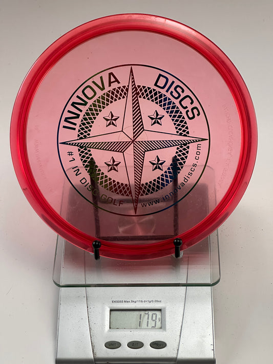 Innova Champion Roc3 Midrange – Transparent Red, Compass Stamp