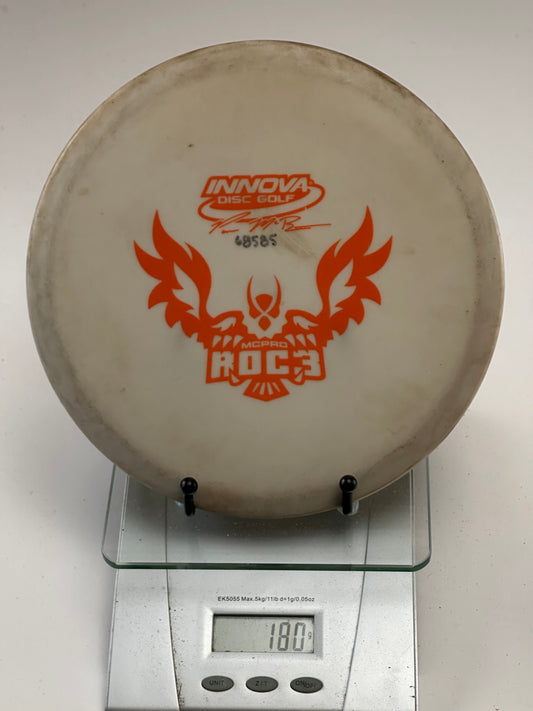 Innova McPro Roc3 Midrange (McPro Plastic) – White w/ Orange Stamp