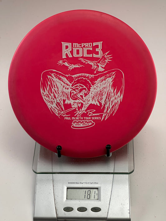 Innova McPro Roc3 Midrange – Paul McBeth Tour Series Stamp (Red)