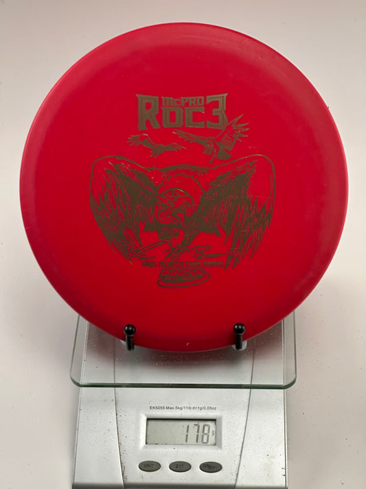 Innova McPro Roc3 Paul McBeth Tour Series Midrange - Red/Silver Stamp