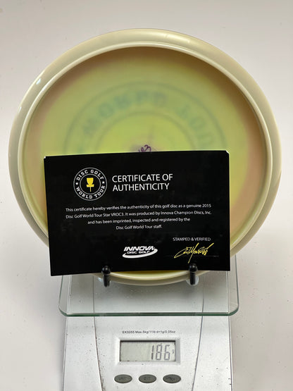 Innova Star VRoc3 (2015 Disc Golf World Tour) – Green Foil Stamp