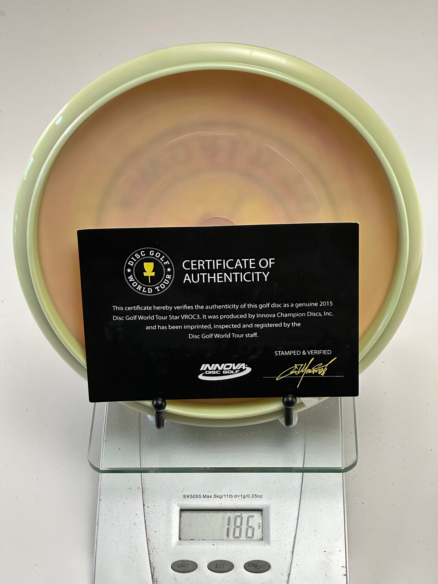 Innova Star VRoc Disc Golf World Tour Stamp w/ Certificate of Authenticity