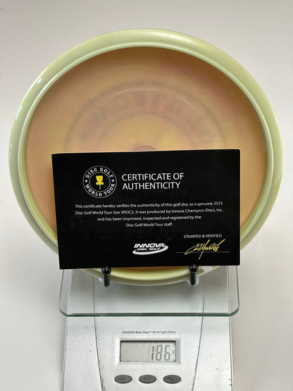 Innova Star VRoc Disc Golf World Tour Stamp w/ Certificate of Authenticity