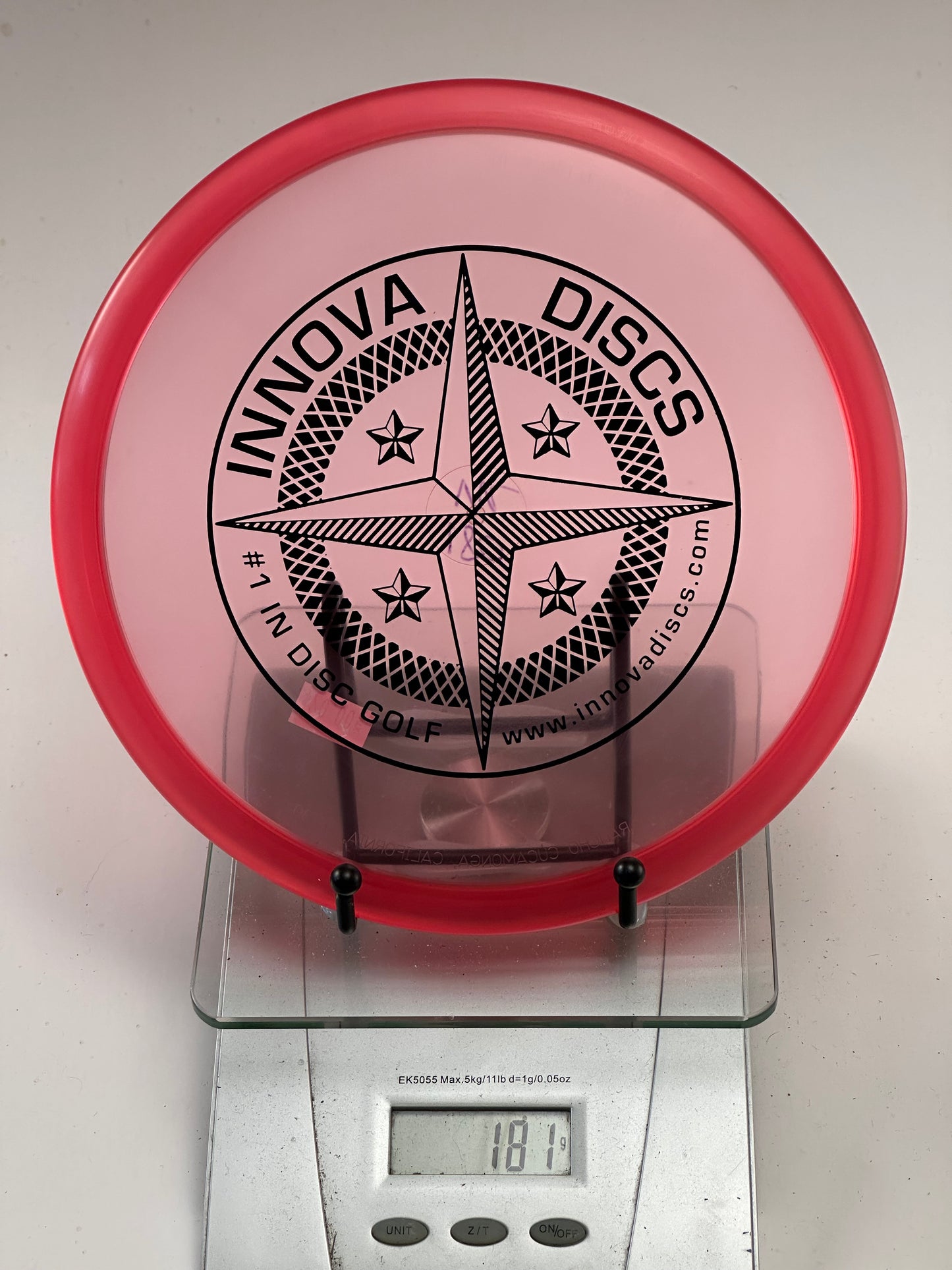 Innova Champion Roc VRoc Midrange – Translucent Pink/Red, Compass Stamp