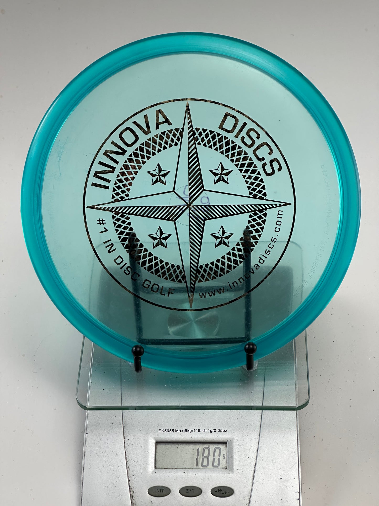 Innova Roc VRoc Champion Midrange 180g Transparent Blue Compass Stamp