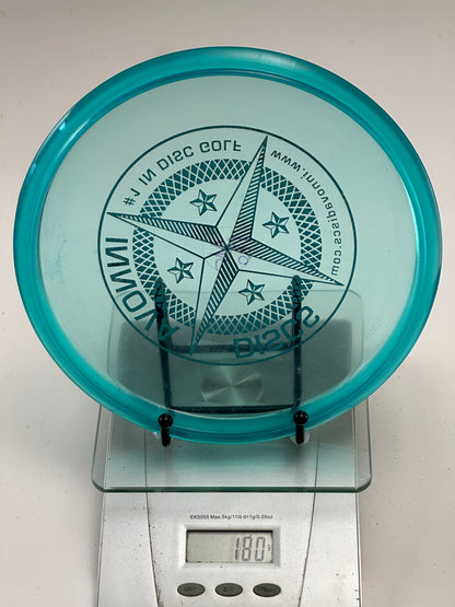Innova Roc VRoc Champion Midrange 180g Transparent Blue Compass Stamp