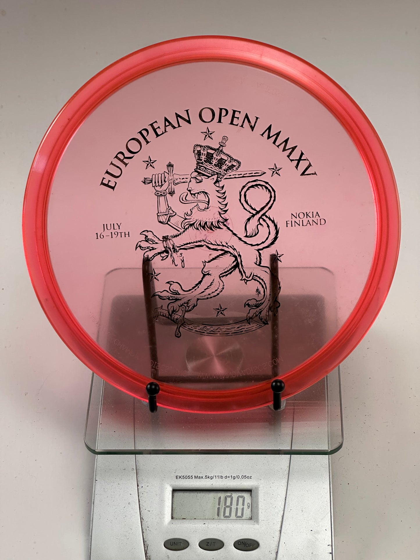 Innova Champion Roc VRoc (European Open MMXV Stamp) Translucent Red