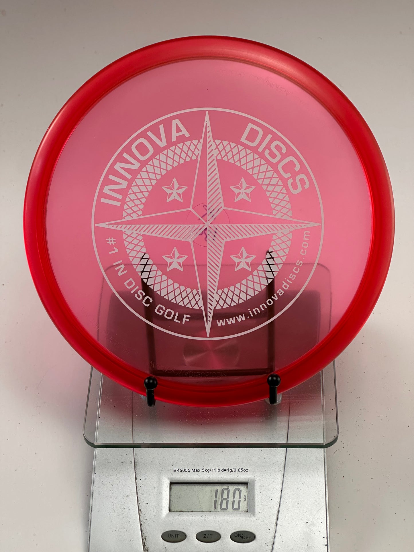 Innova Champion Roc VRoc Midrange – Translucent Red Compass Stamp