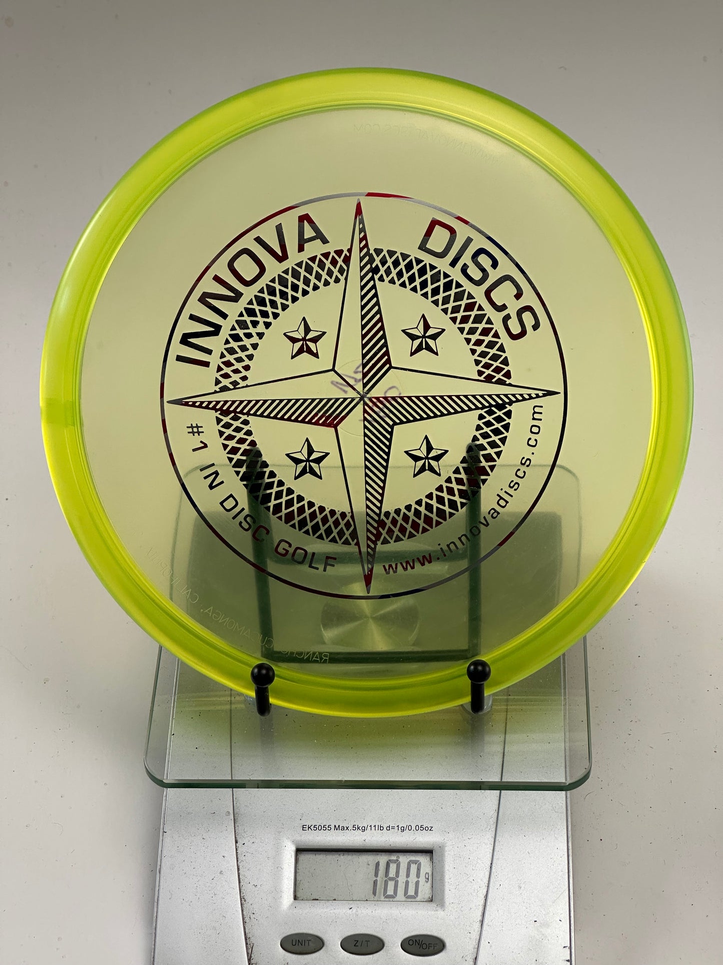 Innova Champion Roc VRoc Midrange – Translucent Yellow Compass Stamp