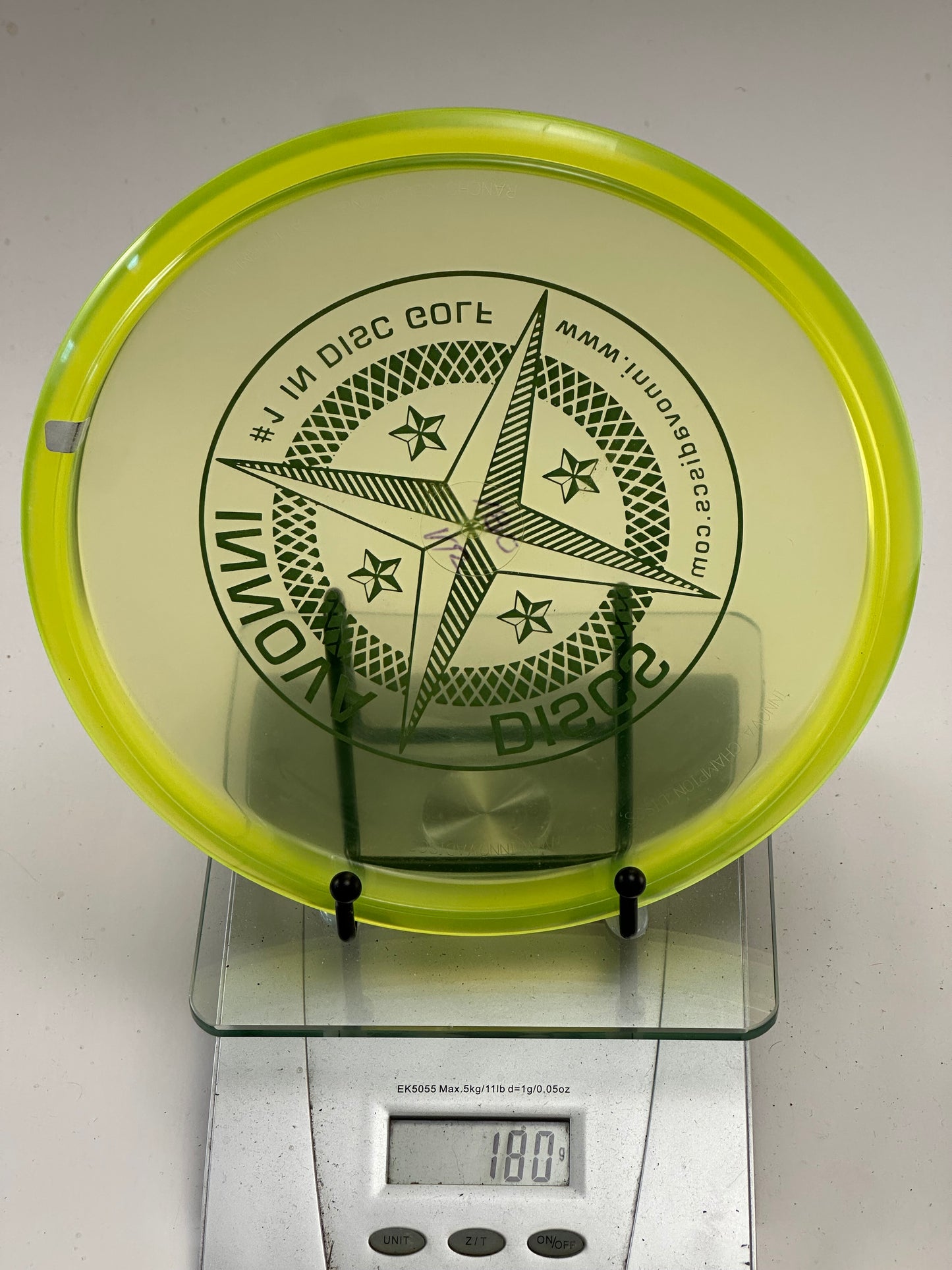 Innova Champion Roc VRoc Midrange – Translucent Yellow Compass Stamp