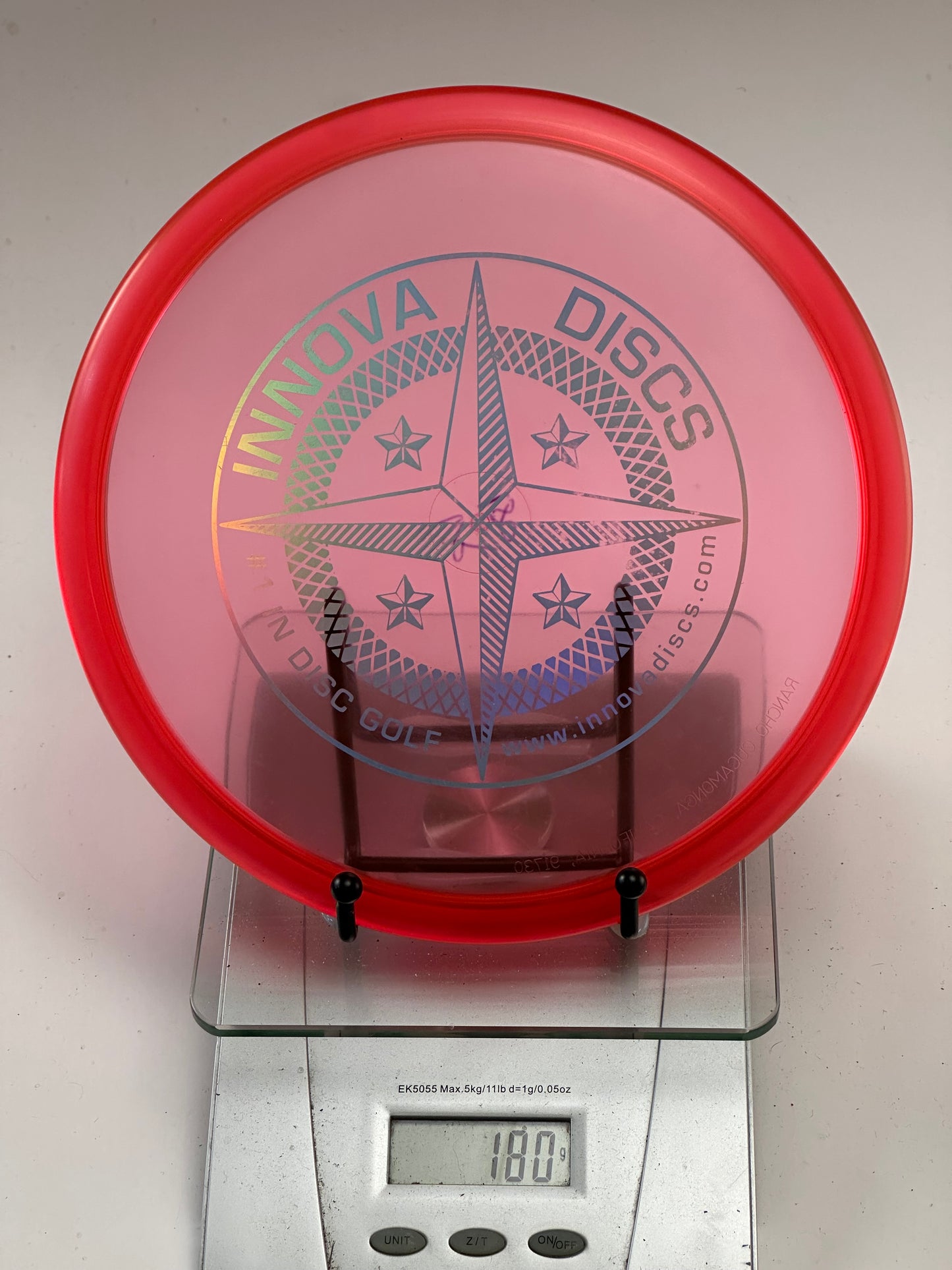 Innova VRoc Champion Translucent Red Rim – Compass Stamp (180g)