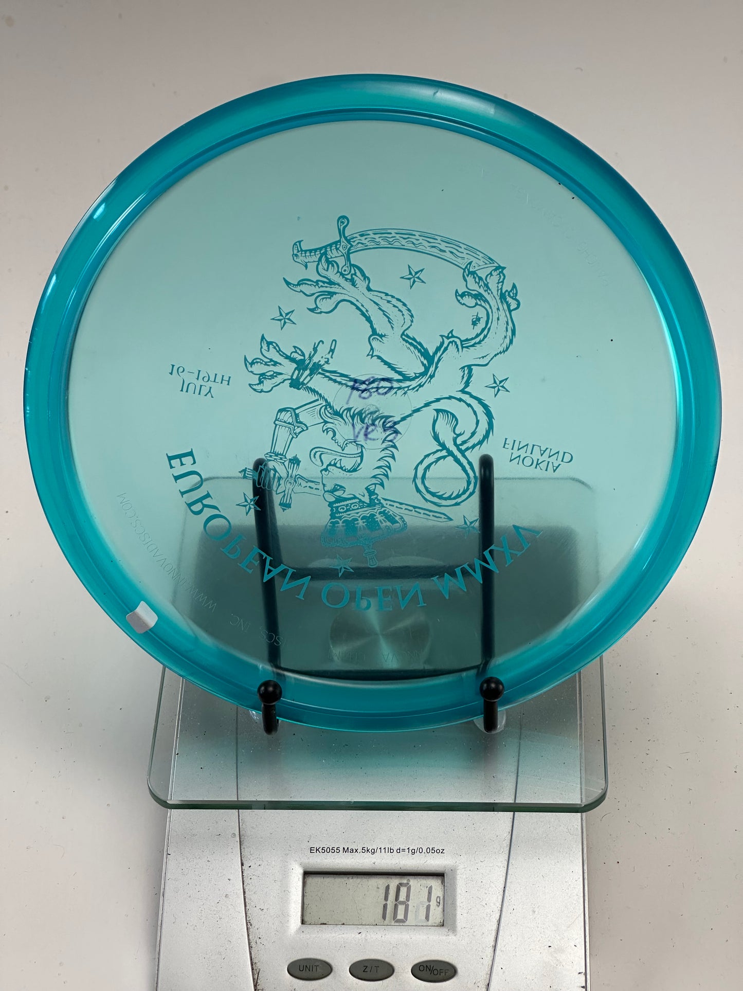 Innova Champion Roc VRoc – European Open MMXV Stamp (Translucent Aqua)