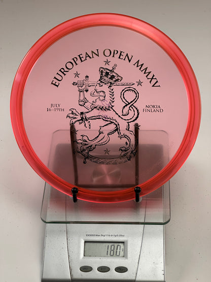Innova Champion Roc VRoc | European Open MMXV Stamp | Translucent Red Rim