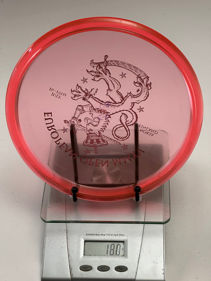 Innova Champion Roc VRoc | European Open MMXV Stamp | Translucent Red Rim
