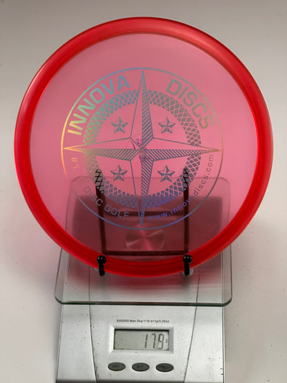 Innova Champion Roc VRoc Midrange - Transparent Red w/ Red Rim, Compass Stamp