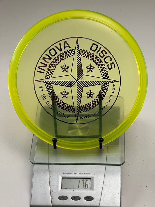 Innova Champion Roc VRoc 176g Transparent Yellow Midrange (Compass Stamp)