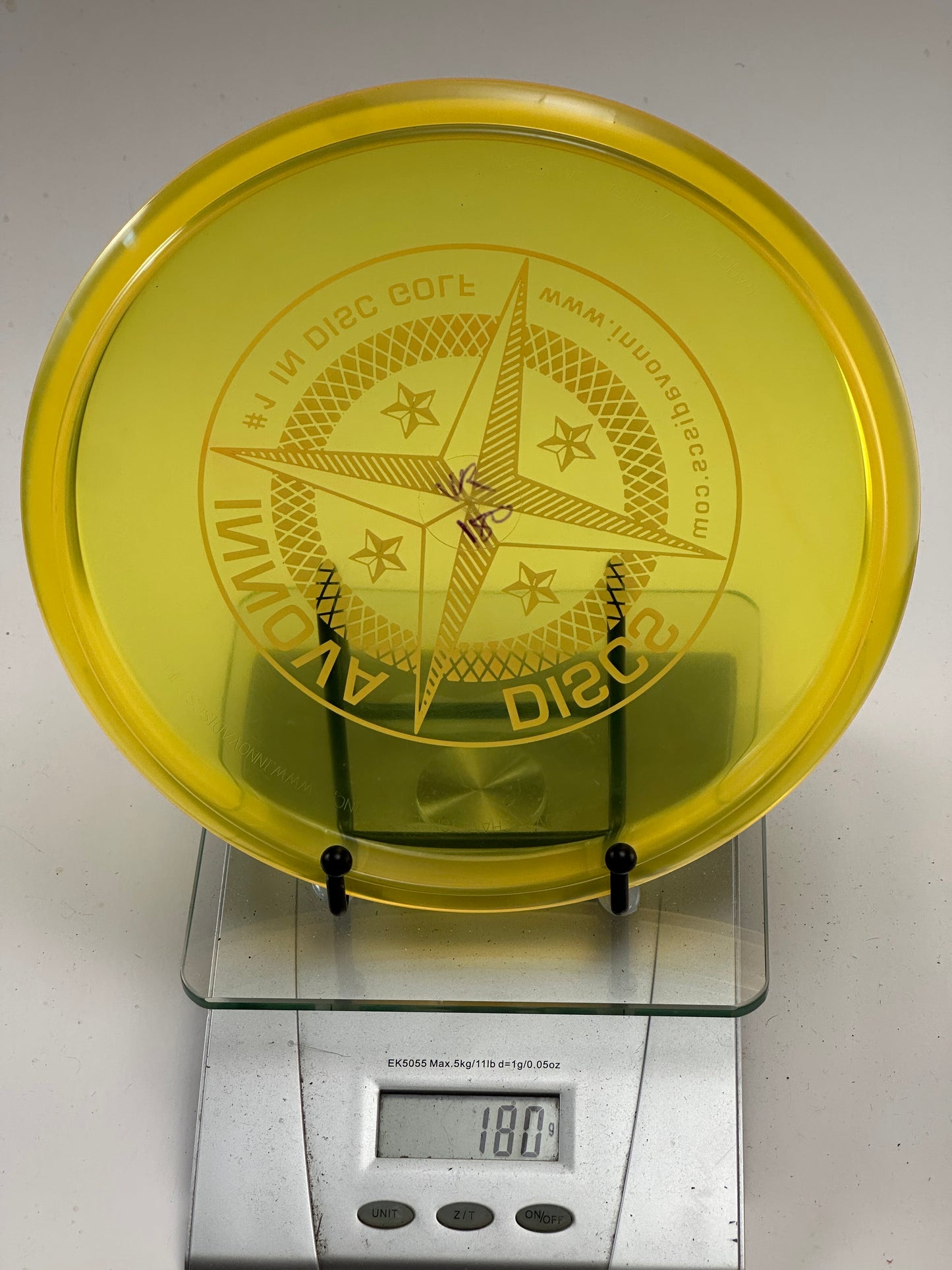 Innova Champion Roc VRoc Midrange | Translucent Yellow Compass Stamp 180g