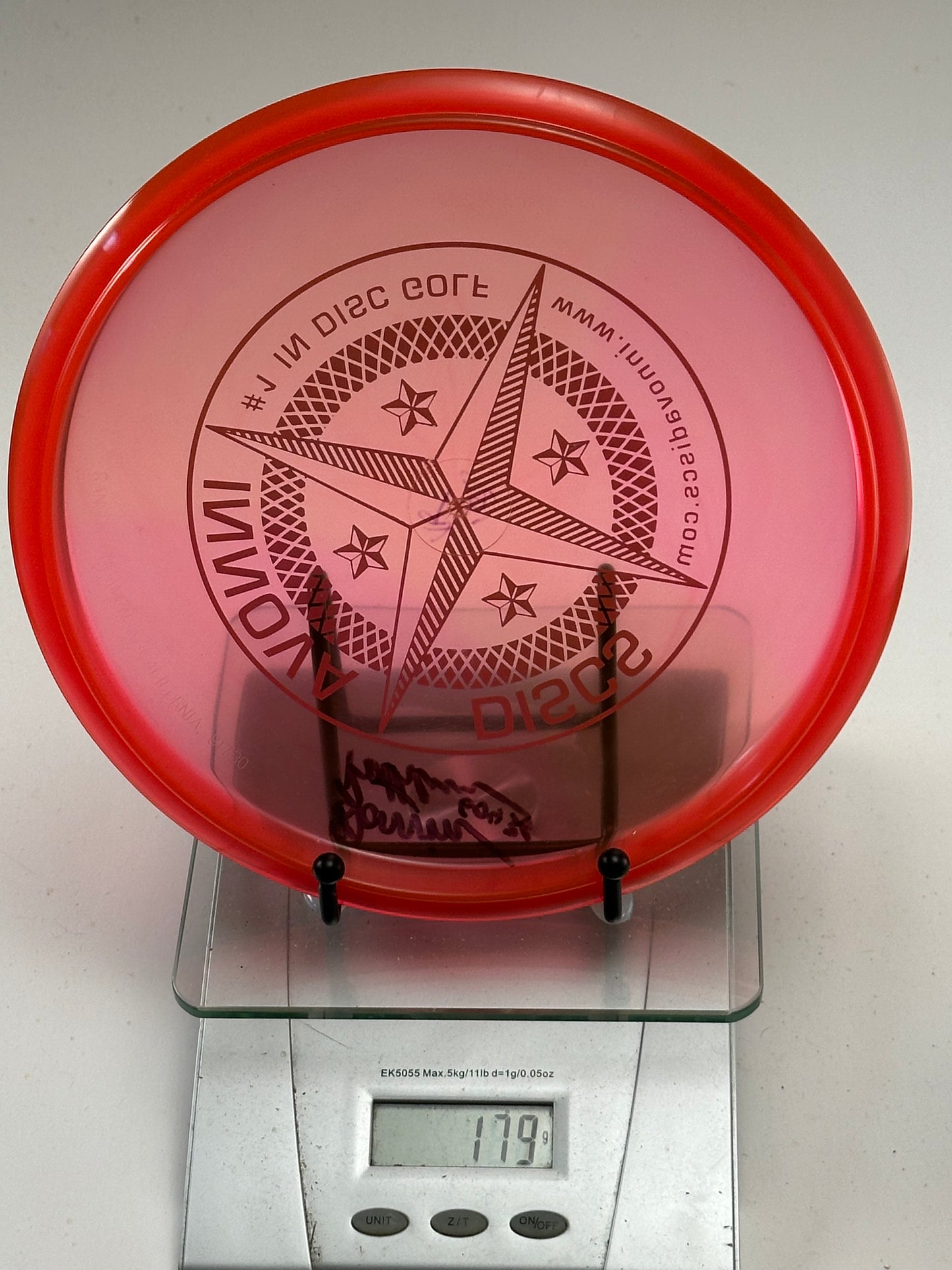 Innova Champion Roc VRoc (Translucent Red) Compass Stamp, Signed