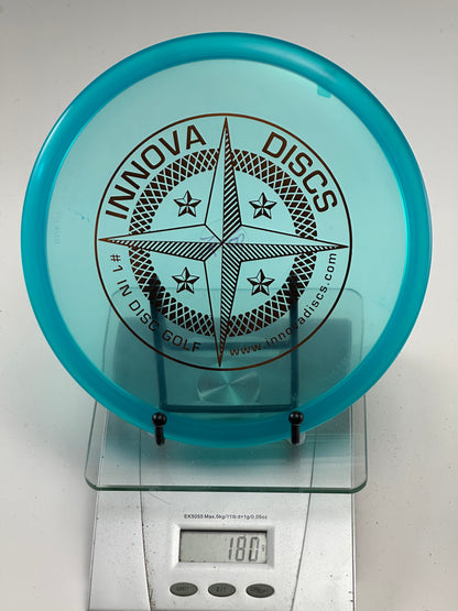 Innova Champion Roc VRoc – Translucent Aqua Blue Compass Stamp