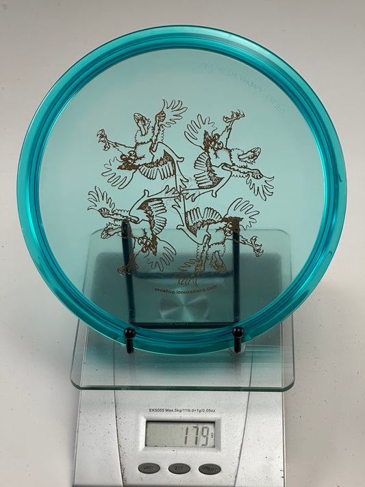 Innova Champion Roc X3 Midrange | Transparent Blue | Bird Stamp | 179g